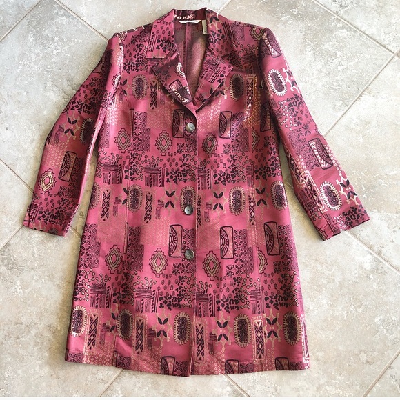 French Laundry Jackets & Blazers - French Laundry Long Silk Jacket